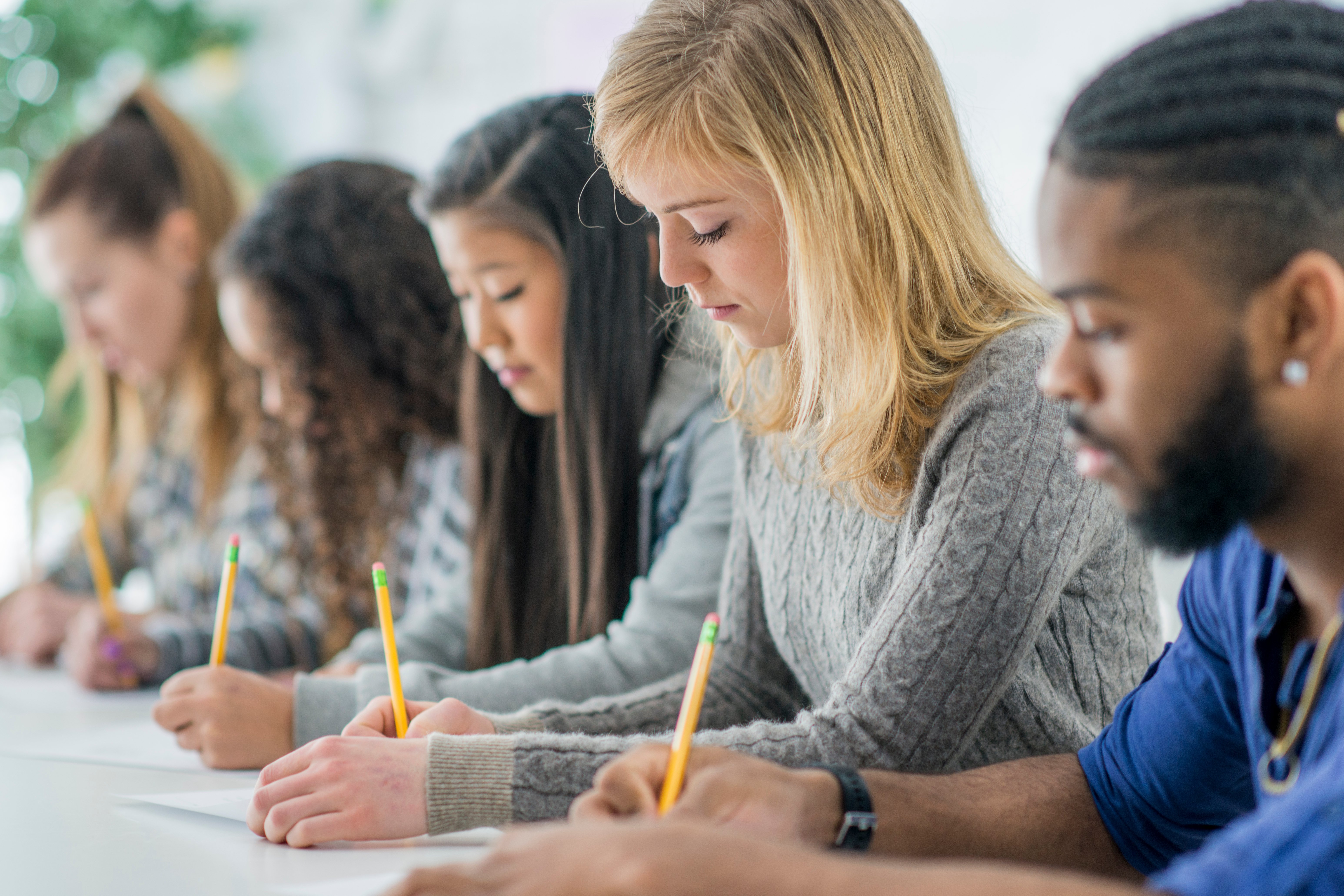 Students taking test-1